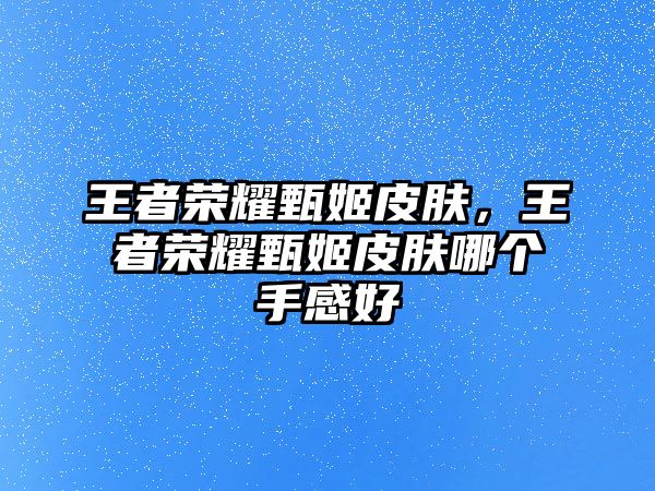 王者榮耀甄姬皮膚，王者榮耀甄姬皮膚哪個手感好