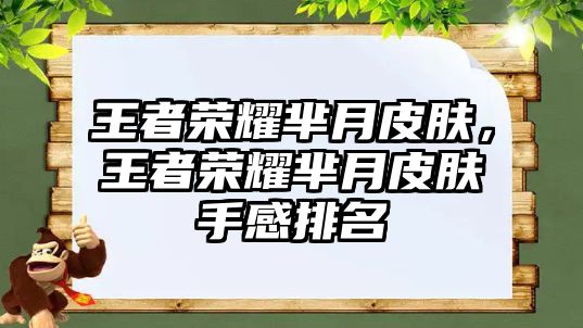 王者榮耀羋月皮膚，王者榮耀羋月皮膚手感排名