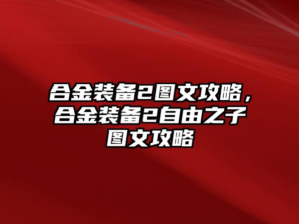 合金裝備2圖文攻略，合金裝備2自由之子圖文攻略