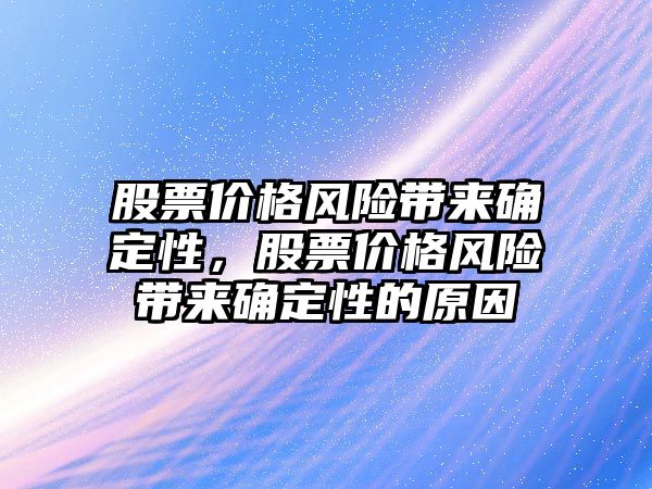 股票價格風險帶來確定性，股票價格風險帶來確定性的原因