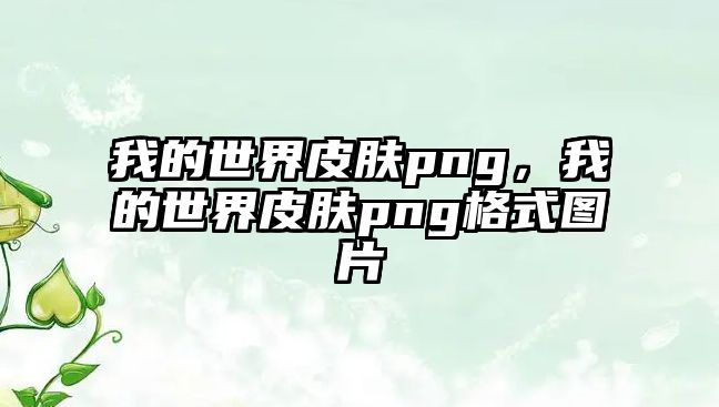 我的世界皮膚png，我的世界皮膚png格式圖片