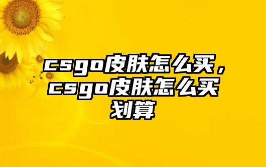 csgo皮膚怎么買，csgo皮膚怎么買劃算