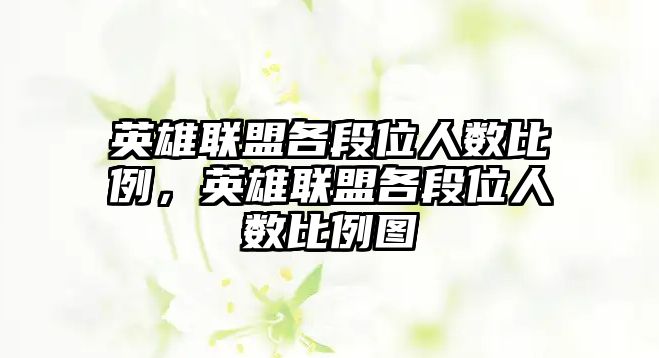 英雄聯(lián)盟各段位人數(shù)比例，英雄聯(lián)盟各段位人數(shù)比例圖