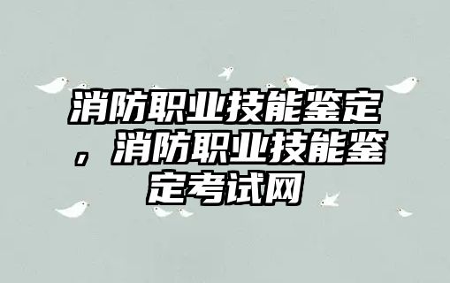 消防職業技能鑒定，消防職業技能鑒定考試網