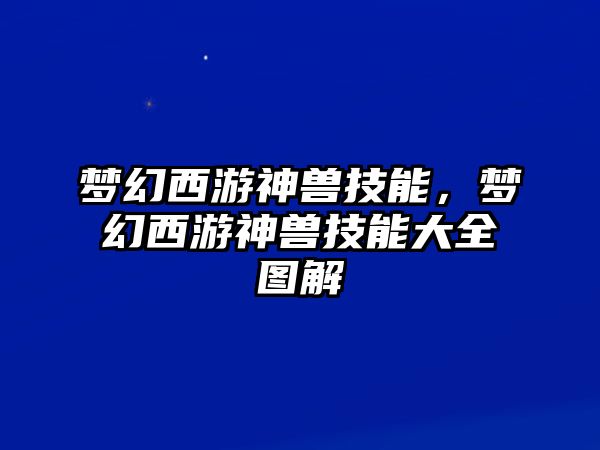 夢幻西游神獸技能，夢幻西游神獸技能大全圖解