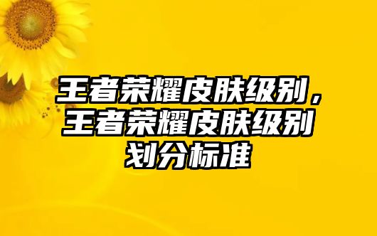 王者榮耀皮膚級別，王者榮耀皮膚級別劃分標準