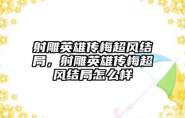 射雕英雄傳梅超風結局，射雕英雄傳梅超風結局怎么樣