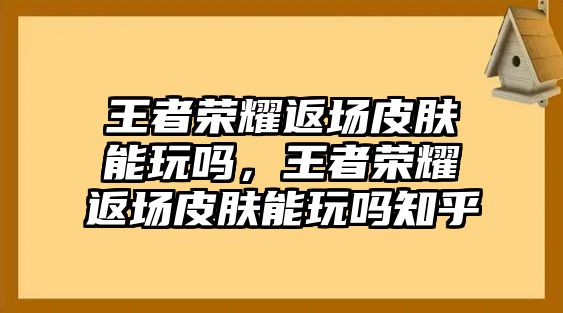 王者榮耀返場皮膚能玩嗎，王者榮耀返場皮膚能玩嗎知乎